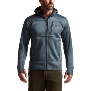 SITKA Traverse Hoodie – Breathable Heavyweight Fleece Mens Sweatshirt(Storm)