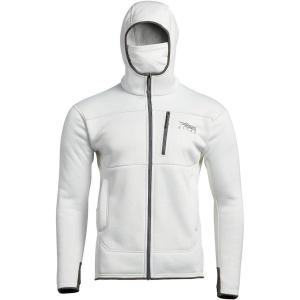 SITKA Traverse Hoodie – Breathable Heavyweight Fleece Mens Sweatshirt(White)