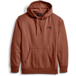 SITKA Icon Classic Pullover Hoodie – Everday Mens Sweatshirt(Red Sumac)
