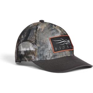 SITKA Icon Optifade Mesh Mid Pro Trucker Hat – Adjustable Outdoor Snap Back Hat for Men(Lead Elevated II)