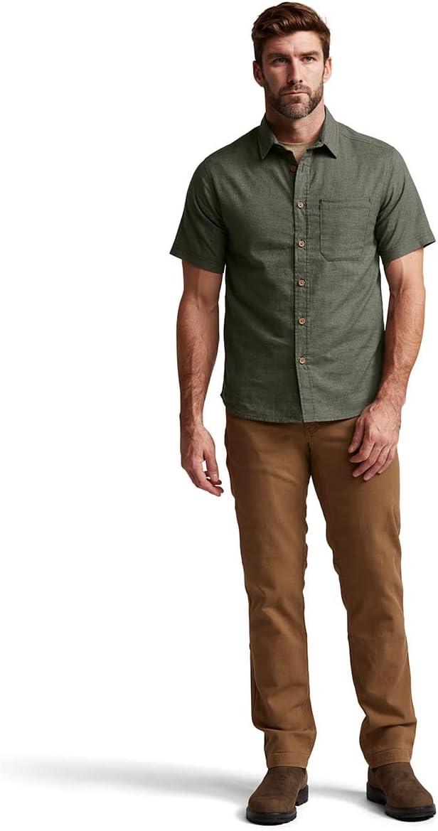 image:imageSITKA Gear Mens Everyday Ambary Short Sleeve Button Down ShirtDeep Lichen Heather