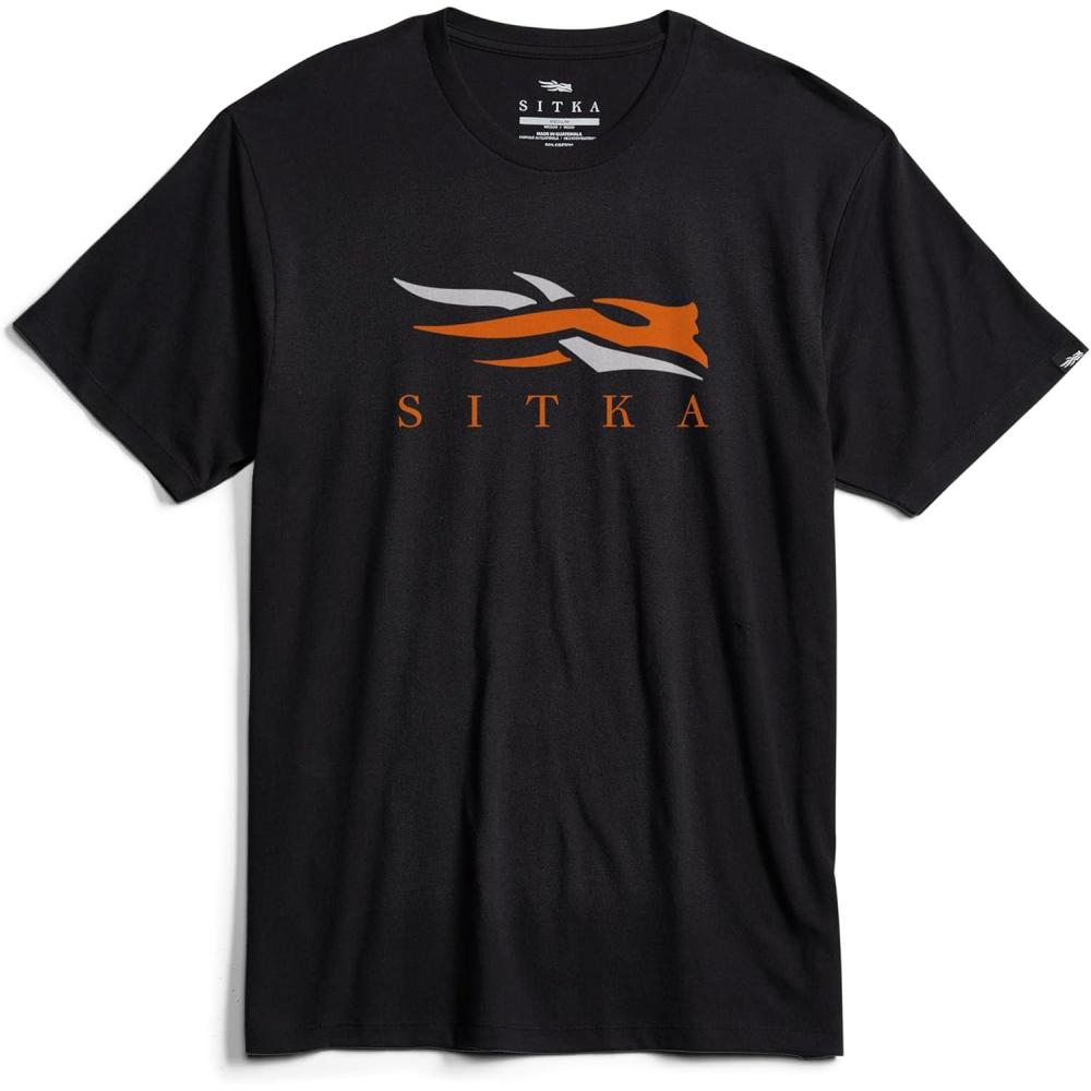 image:imageSITKA Icon Tee  Everyday Logo Wear for MenBlack Orange