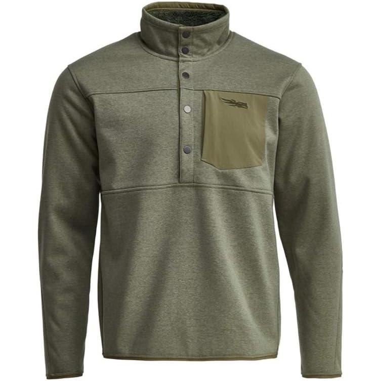 image:imageSITKA Mens Front Range Standup Collar Snap Fleece JacketSagebrush