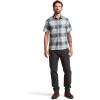 SITKA Gear Men’s Everyday Ambary Short Sleeve Button Down Shirt(Blue Haze Ambary Plaid)