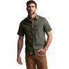 SITKA Gear Men’s Everyday Ambary Short Sleeve Button Down Shirt(Deep Lichen Heather)