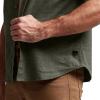 SITKA Gear Men’s Everyday Ambary Short Sleeve Button Down Shirt(Deep Lichen Heather)