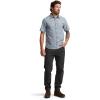 SITKA Gear Men’s Everyday Ambary Short Sleeve Button Down Shirt(Pacific Heather)