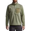 SITKA Mens Front Range Stand-up Collar Snap Fleece Jacket(Sagebrush)
