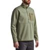 SITKA Mens Front Range Stand-up Collar Snap Fleece Jacket(Sagebrush)