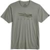 SITKA Icon Tee – Everyday Logo Wear for Men(Herb Green)