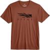 SITKA Icon Tee – Everyday Logo Wear for Men(Red Sumac)