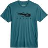 SITKA Icon Tee – Everyday Logo Wear for Men(Sea Blue)