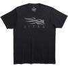 Sitka Gear Mens Pima Cotton Short Sleeve Lightweight Everyday Icon Tee Shirt(Black Charcoal)