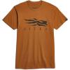 Sitka Gear Mens Pima Cotton Short Sleeve Lightweight Everyday Icon Tee Shirt(Copper)