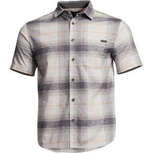 SITKA Gear Men’s Everyday Ambary Short Sleeve Button Down Shirt(Aluminum Ambary Plaid)