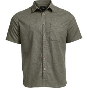 SITKA Gear Men’s Everyday Ambary Short Sleeve Button Down Shirt(Deep Lichen Heather)