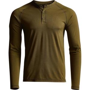 SITKA Gear Men’s Hanger Work Henley Long Sleeved Shirt(Covert)