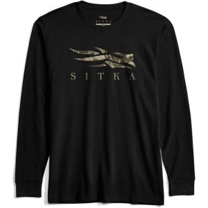 SITKA Gear Men’s Icon Optifade Long Sleeve Tee(Black Subalpine)
