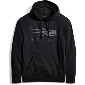 SITKA Icon Pullover Hoodie – Everyday Mens Sweatshirt(Black/Charcoal)