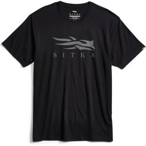 SITKA Icon Tee – Everyday Logo Wear for Men(Black Charcoal)