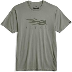 SITKA Icon Tee – Everyday Logo Wear for Men(Herb Green)