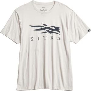 SITKA Icon Tee – Everyday Logo Wear for Men(Porcelain)
