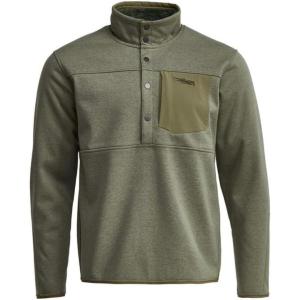 SITKA Mens Front Range Stand-up Collar Snap Fleece Jacket(Sagebrush)