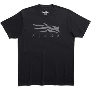 Sitka Gear Mens Pima Cotton Short Sleeve Lightweight Everyday Icon Tee Shirt(Black Charcoal)
