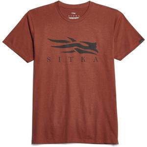Sitka Gear Mens Pima Cotton Short Sleeve Lightweight Everyday Icon Tee Shirt(Fox)