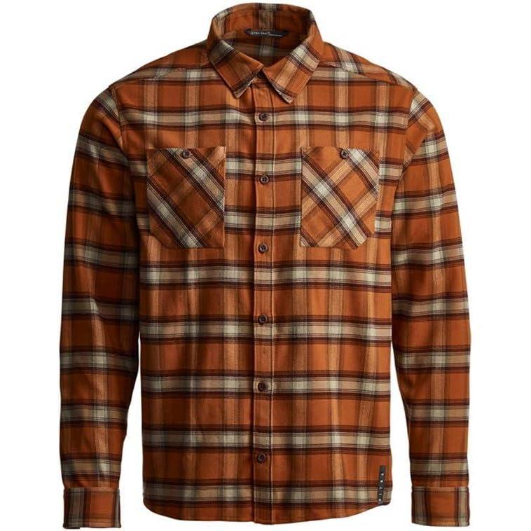 image:imageSITKA Gear Mens Riser MoistureWicking Everyday Work ShirtCopper Plaid