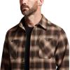 SITKA Gear Men’s Riser Moisture-Wicking Everyday Work Shirt(Carob Plaid)