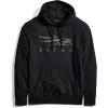 SITKA Icon Optifade Pullover Hoodie – Everyday Mens Sweatshirt(Black Timber)