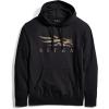 SITKA Icon Optifade Pullover Hoodie – Everyday Mens Sweatshirt(Black Waterfowl)