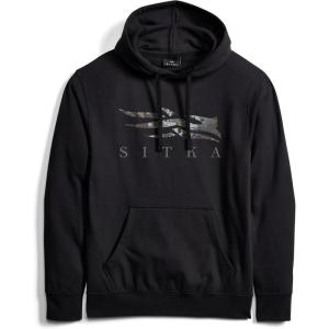 SITKA Icon Optifade Pullover Hoodie – Everyday Mens Sweatshirt(Black Elevated II)