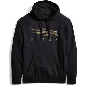 SITKA Icon Optifade Pullover Hoodie – Everyday Mens Sweatshirt(Black Subalpine)