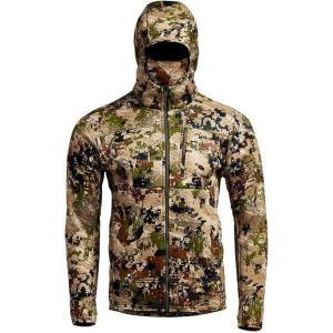 SITKA Traverse Hoodie – Breathable Heavyweight Fleece Mens Camo Sweatshirt, Optifade Subalpine, Extra Large