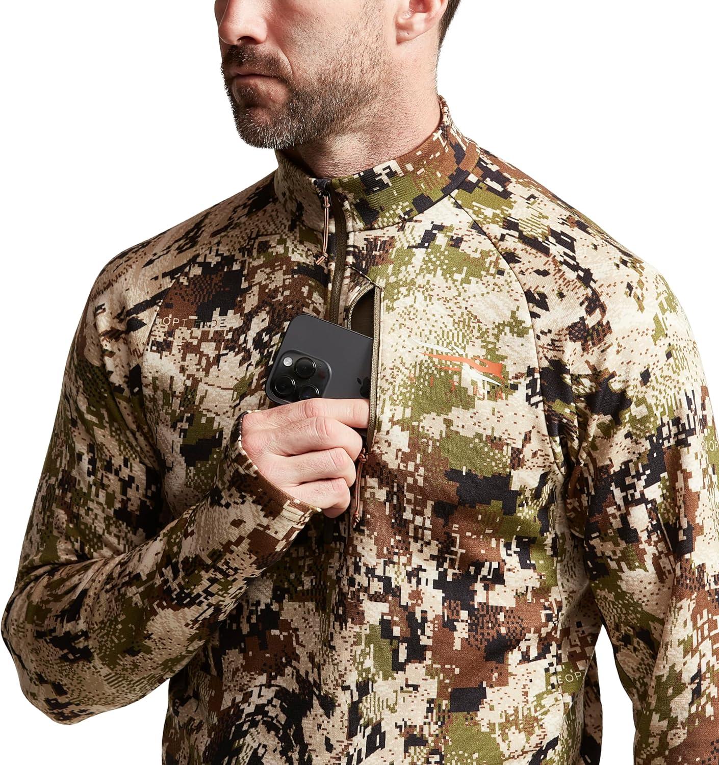 image:imageSITKA Gear Mens Core Merino 330 HalfZipOptifade Subalpine