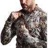SITKA Gear Mens Core Merino 220 Half-Zip Jacket(Optifade Elevated II)