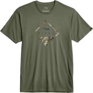 SITKA Gear Mens Everyday Optifade Badge Tee(Olive Green)