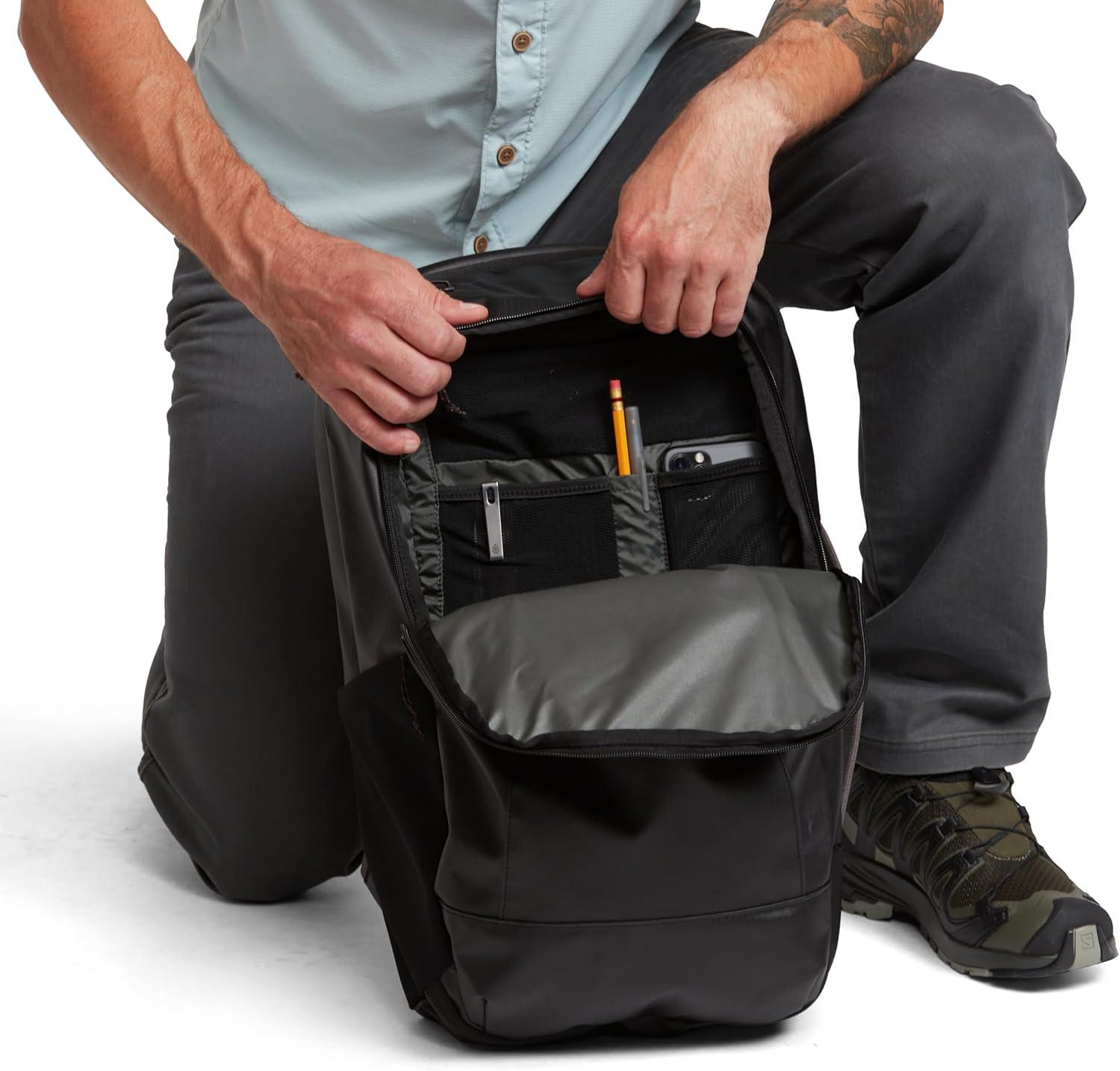image:imageSITKA Drifter Travel Pack Water Repellent Carry On Backpack Travel Size Black