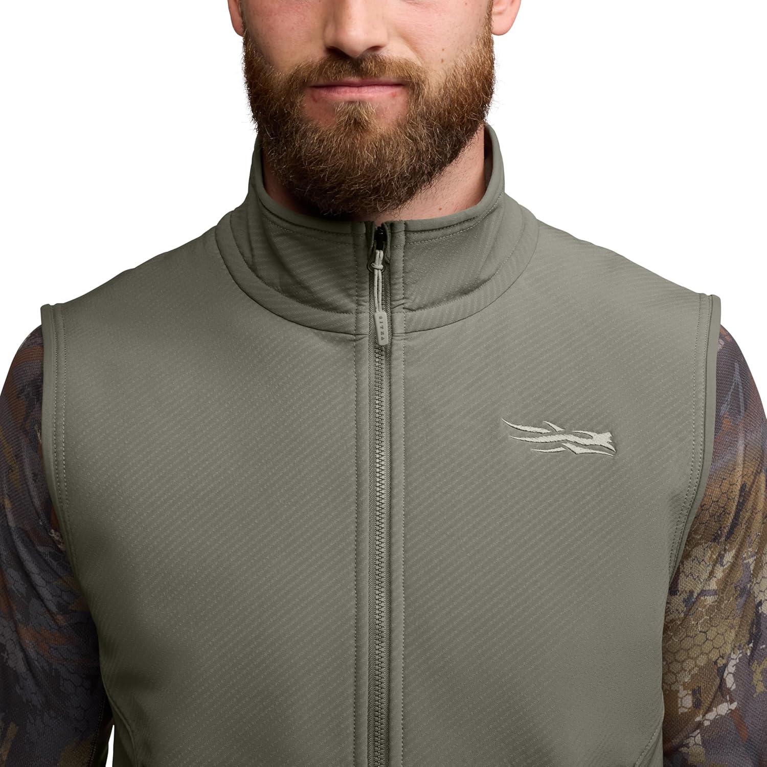 image:imageSITKA Alpha Fleece Vest Heavy Duty Fleece Hunting Vest for MenBark Brown