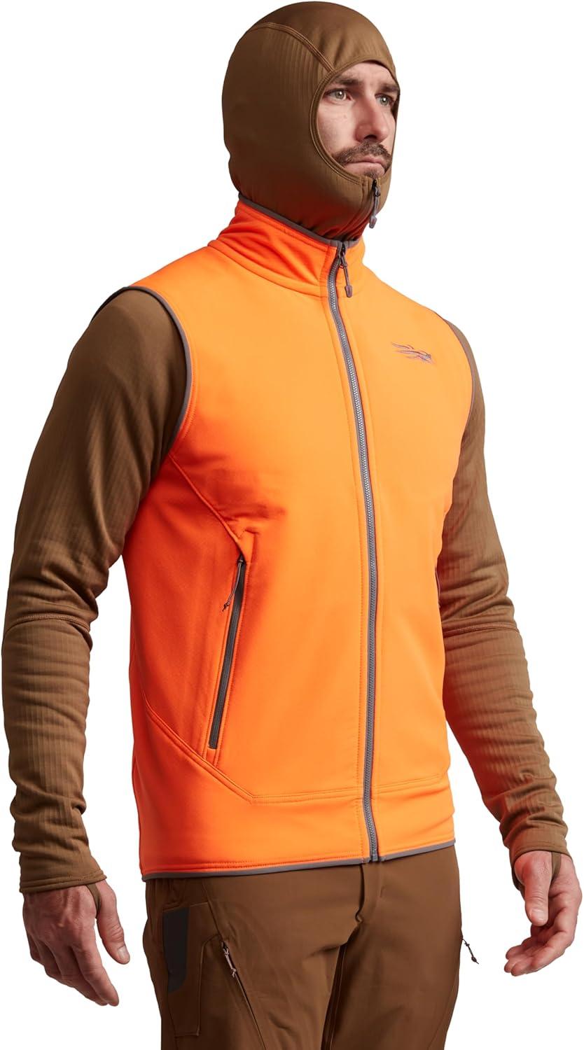 image:imageSITKA Alpha Fleece Vest Heavy Duty Fleece Hunting Vest for MenBlaze Orange