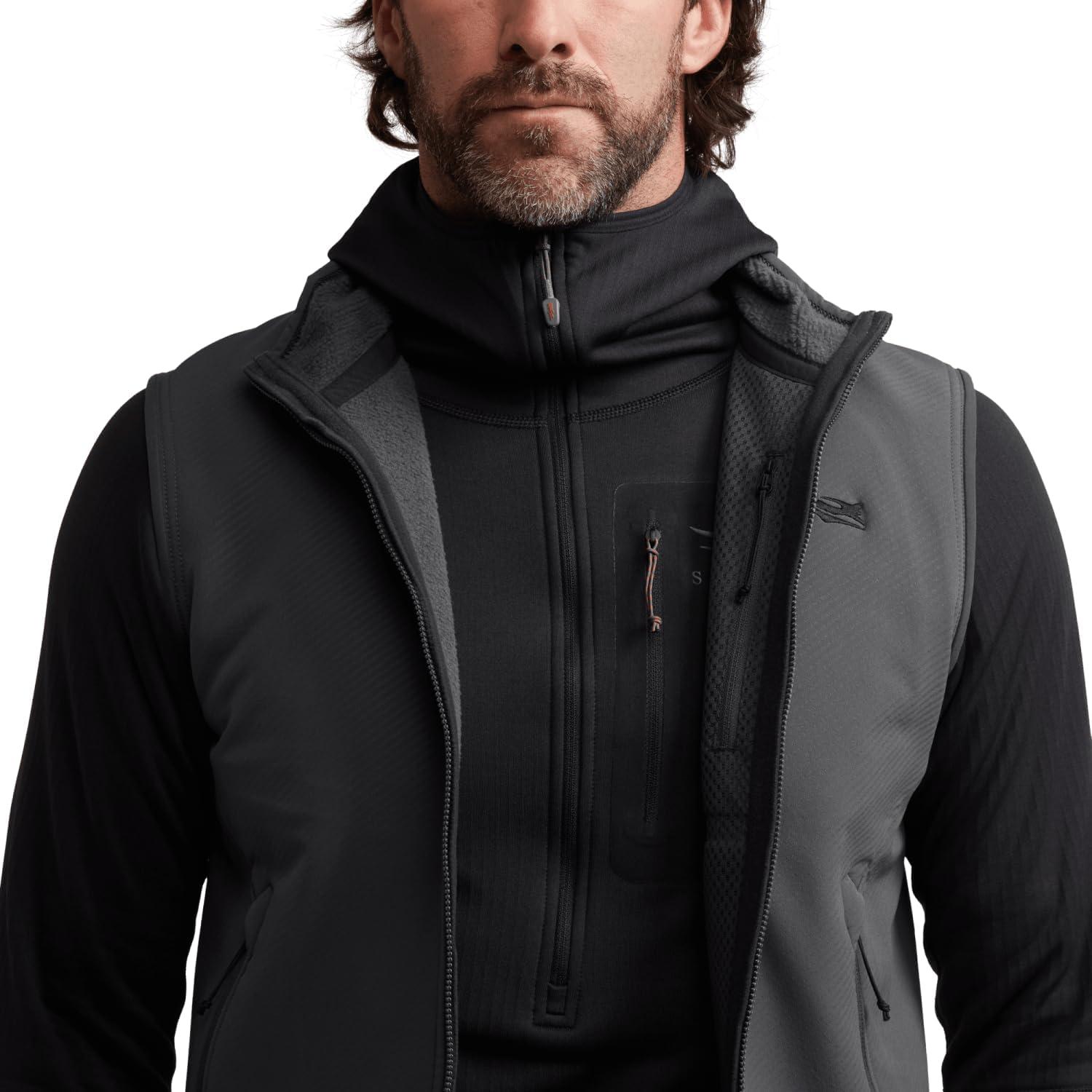 image:imageSITKA Alpha Fleece Vest Heavy Duty Fleece Hunting Vest for MenIron Grey