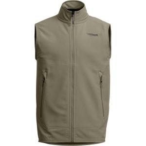 SITKA Alpha Fleece Vest – Heavy Duty Fleece Hunting Vest for Men(Dark Green Sage)