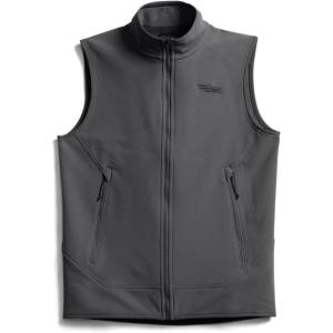 SITKA Alpha Fleece Vest – Heavy Duty Fleece Hunting Vest for Men(Iron Grey)