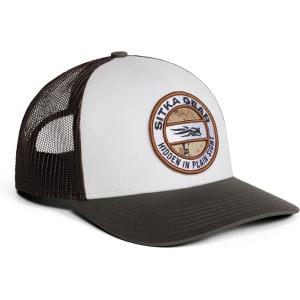 SITKA Hidden Optifade Mid Pro Trucker Hat – Adjustable Outdoor Snap Back Hat for Men,(Ivory Marsh)