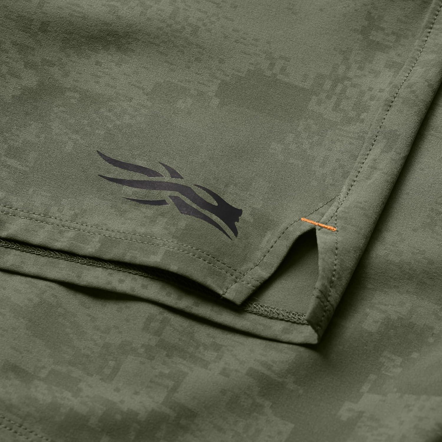 image:imageSITKA Riser Active Shorts 8 InchOlive Green Camo