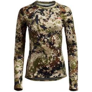 SITKA Women’s Core Midweight Camo Long Sleeve T-Shirt(Optifade Subalpine)