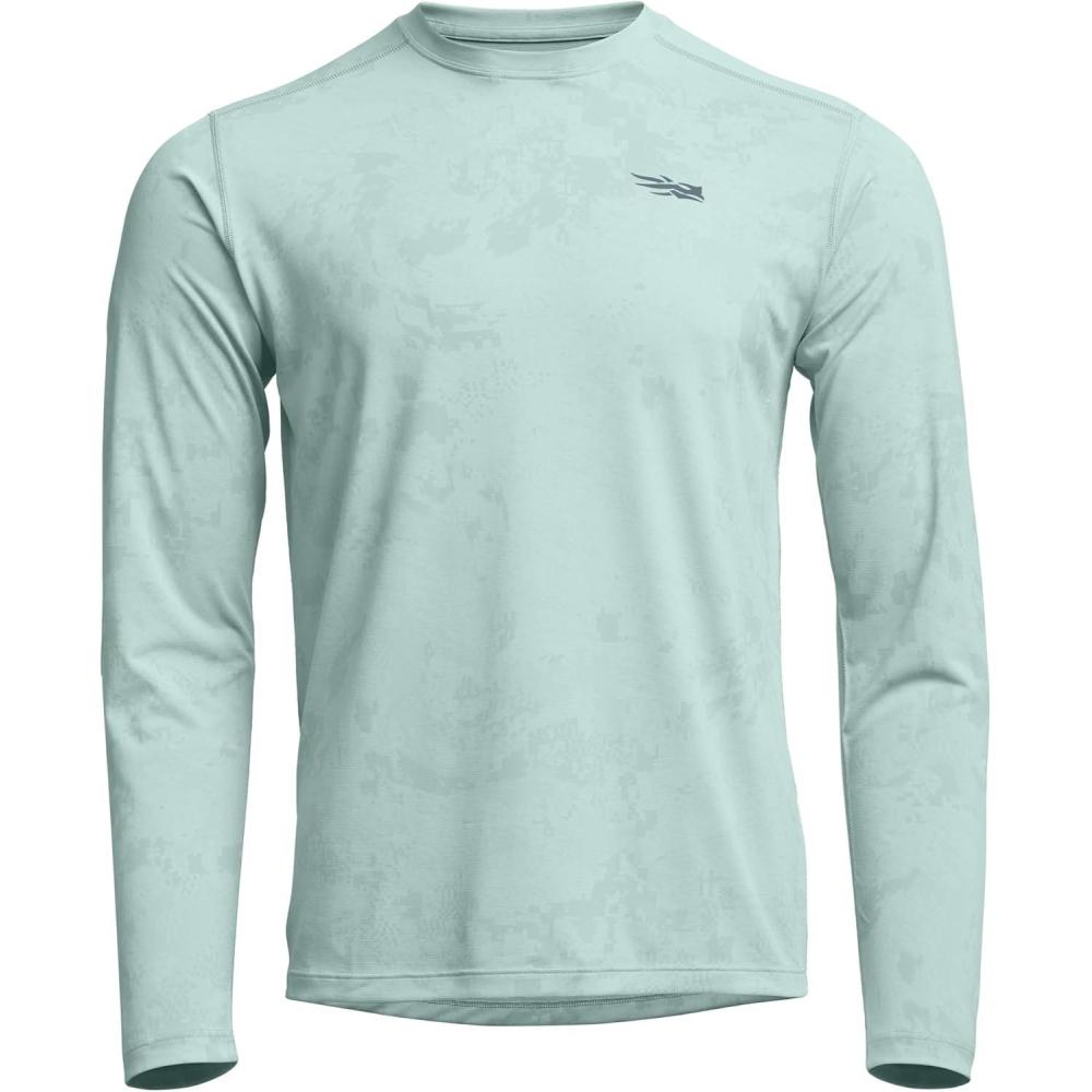 image:imageSITKA Radiant Long Sleeve Crew Neck Lightweight MoistureWicking Mens ShirtSaltwater Blue Camo