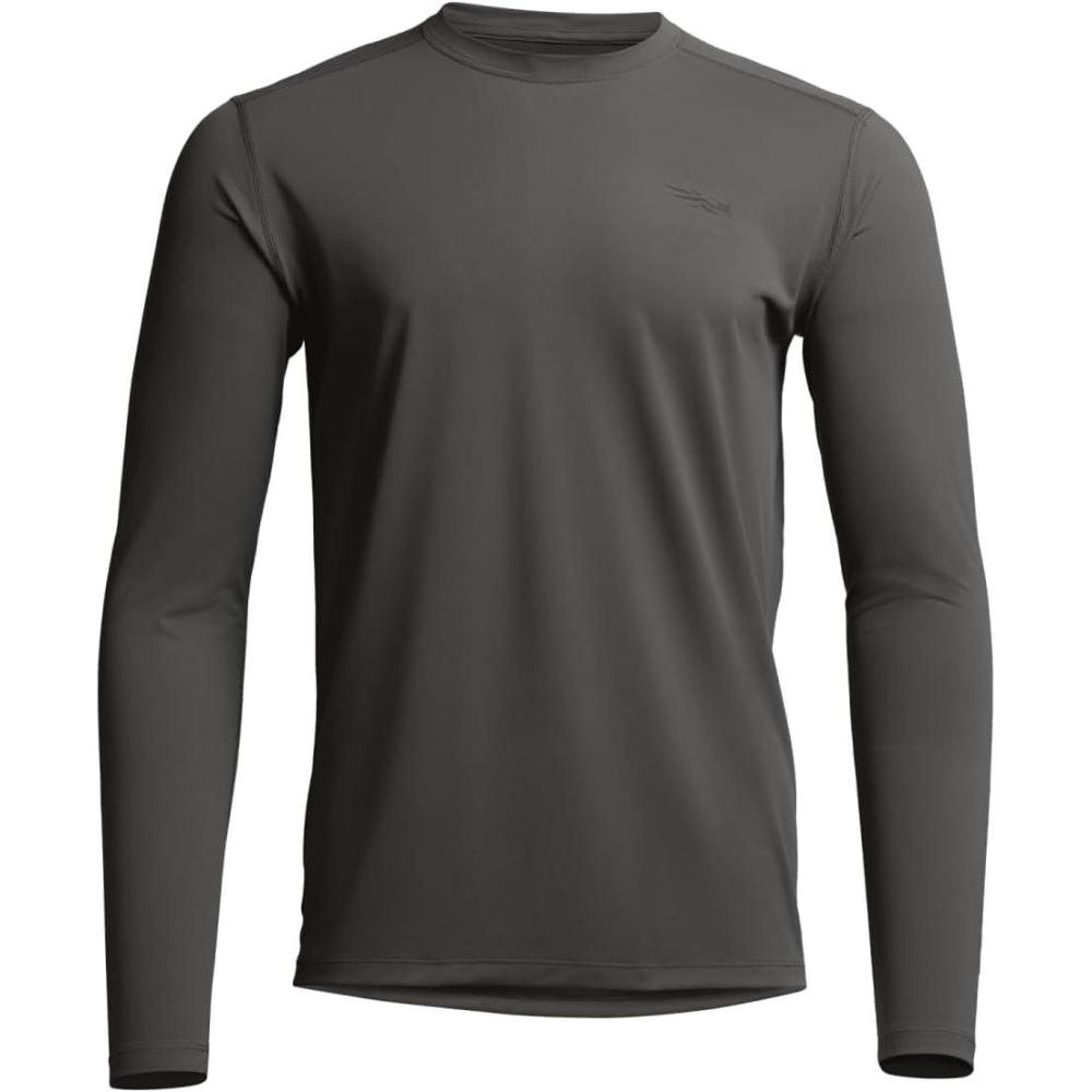 image:imageSITKA Radiant Long Sleeve Crew Neck  Lightweight MoistureWicking Mens ShirtShadow